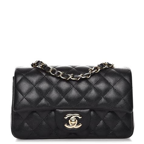 chanel mini flap rectangular caviar|CHANEL Caviar Quilted Mini Rectangular Flap Black.